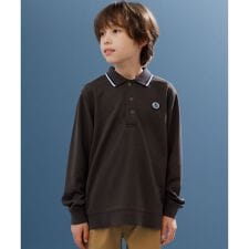 【100-130cm】リブライン ポロシャツ