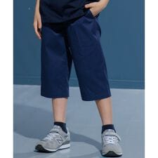 【100-130cm】コットンストレッチ 7分丈パンツ
