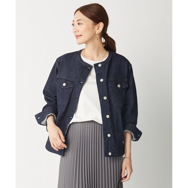 驚異の伸縮性・洗える】10オンス ストレッチ デニムジャケット | J