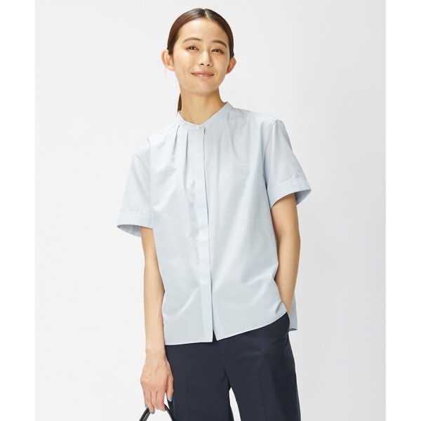 J.PRESS LADIES 【洗える】ライトタンブラー バンドカラー ブラウス 洗える】ライトタンブラー バンドカラー ブラウス | Jプレス(J.PRESS
