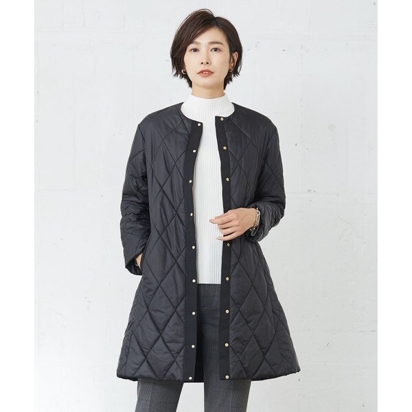 高密度タフタ キルティング ロング コート | Jプレス(J.PRESS
