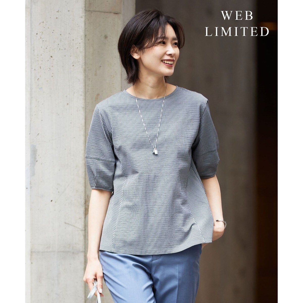 tシャツ 「WEB限定カラーあり・抗菌消臭・吸水速乾」サッカージャージー ボリュームスリーブ カットソー レディース WEB限定カラーあり・抗菌消臭・吸水速乾】サッカージャージー