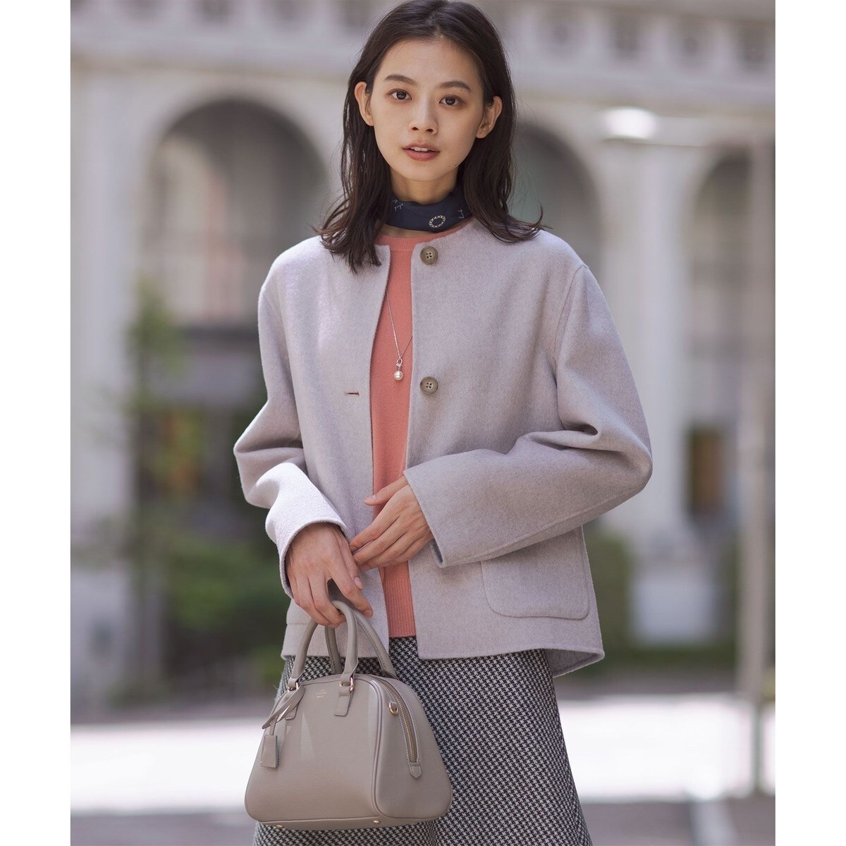 リバーシブル】ウールナイロン リバー ショート コート | Jプレス(J