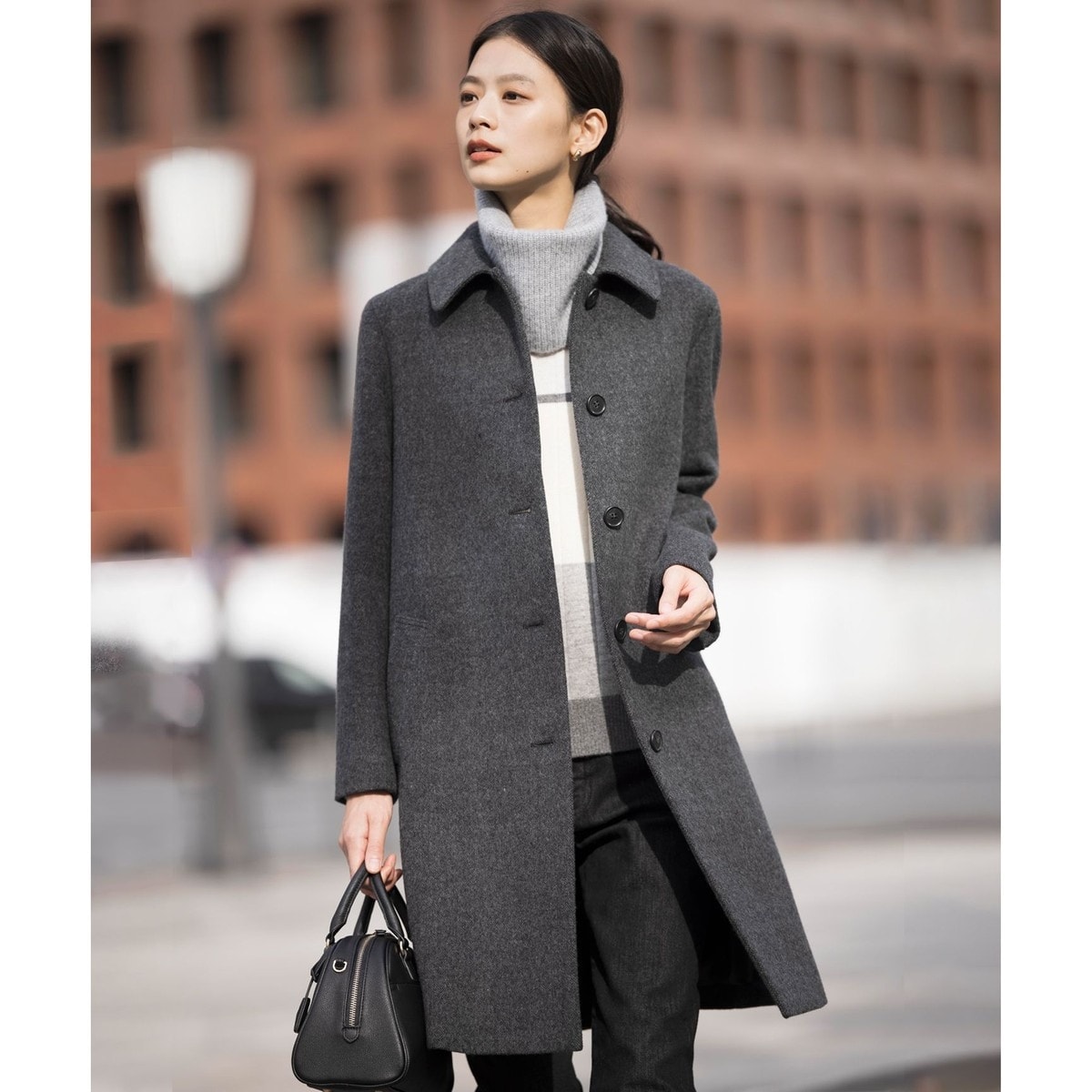 SALON adam et rope テントシルエットステンカラートレンチコート SALON adam et ropé(サロン アダム エ ロペ) / 2WAYテントライン