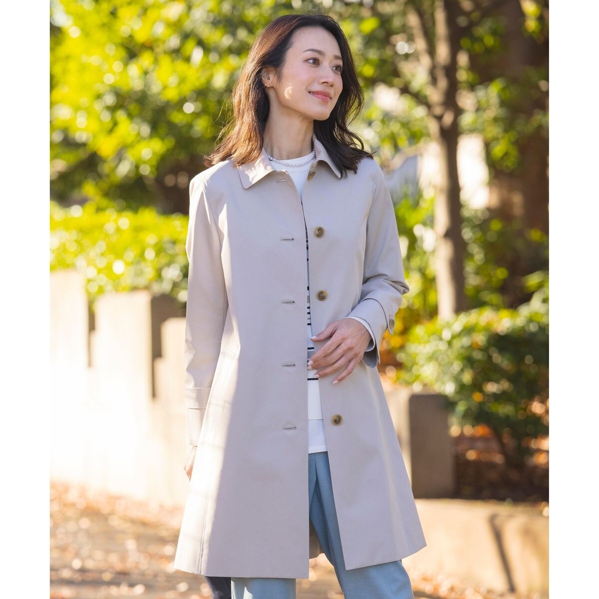【新品タグ付き】J.PRESS コットンツイル ステンカラー ロング コート J.PRESS YORK STREET ステンカラーコート コート 「UNISEX