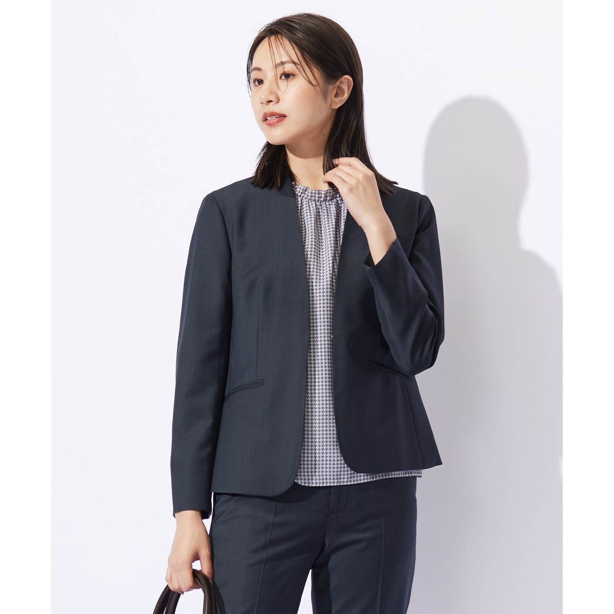 ラムレザー ノーカラージャケット | 23区(23KU) | マルイウェブ