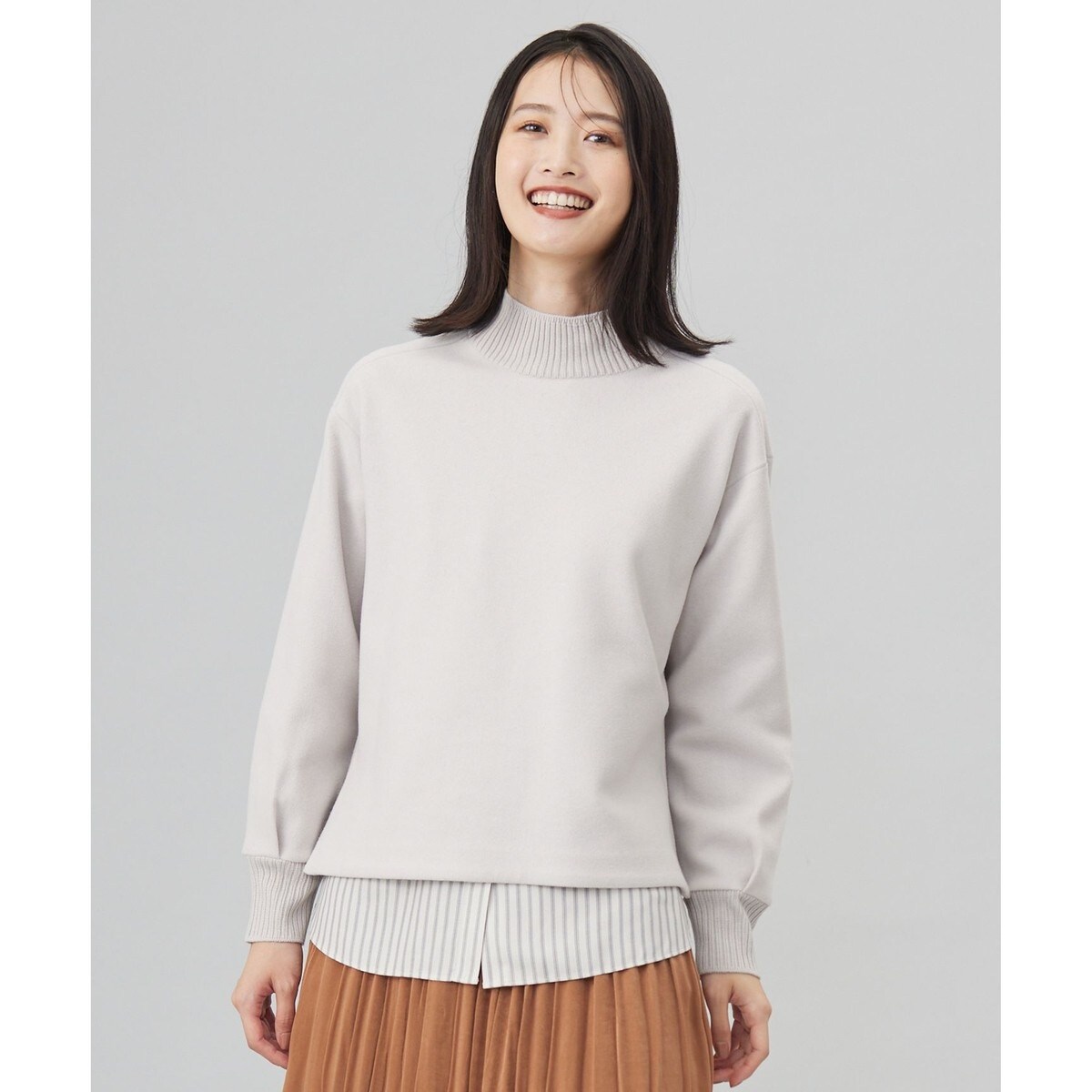 WEB&一部店舗限定カラーあり】オーガンジービスチェコンビ カットソー