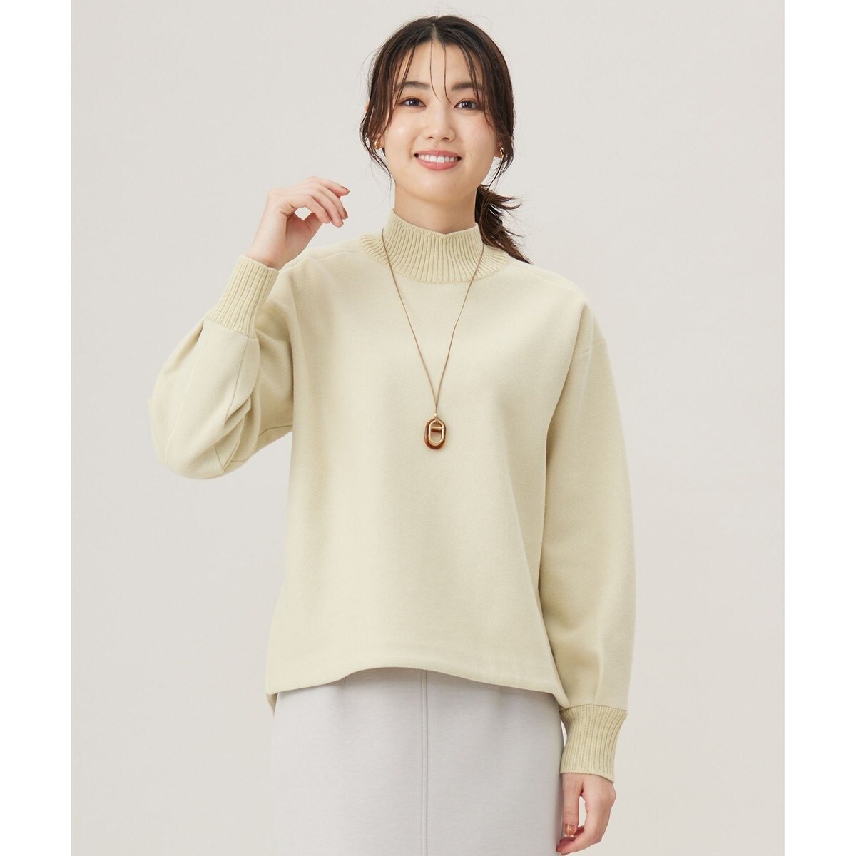 WEB&一部店舗限定カラーあり】オーガンジービスチェコンビ カットソー