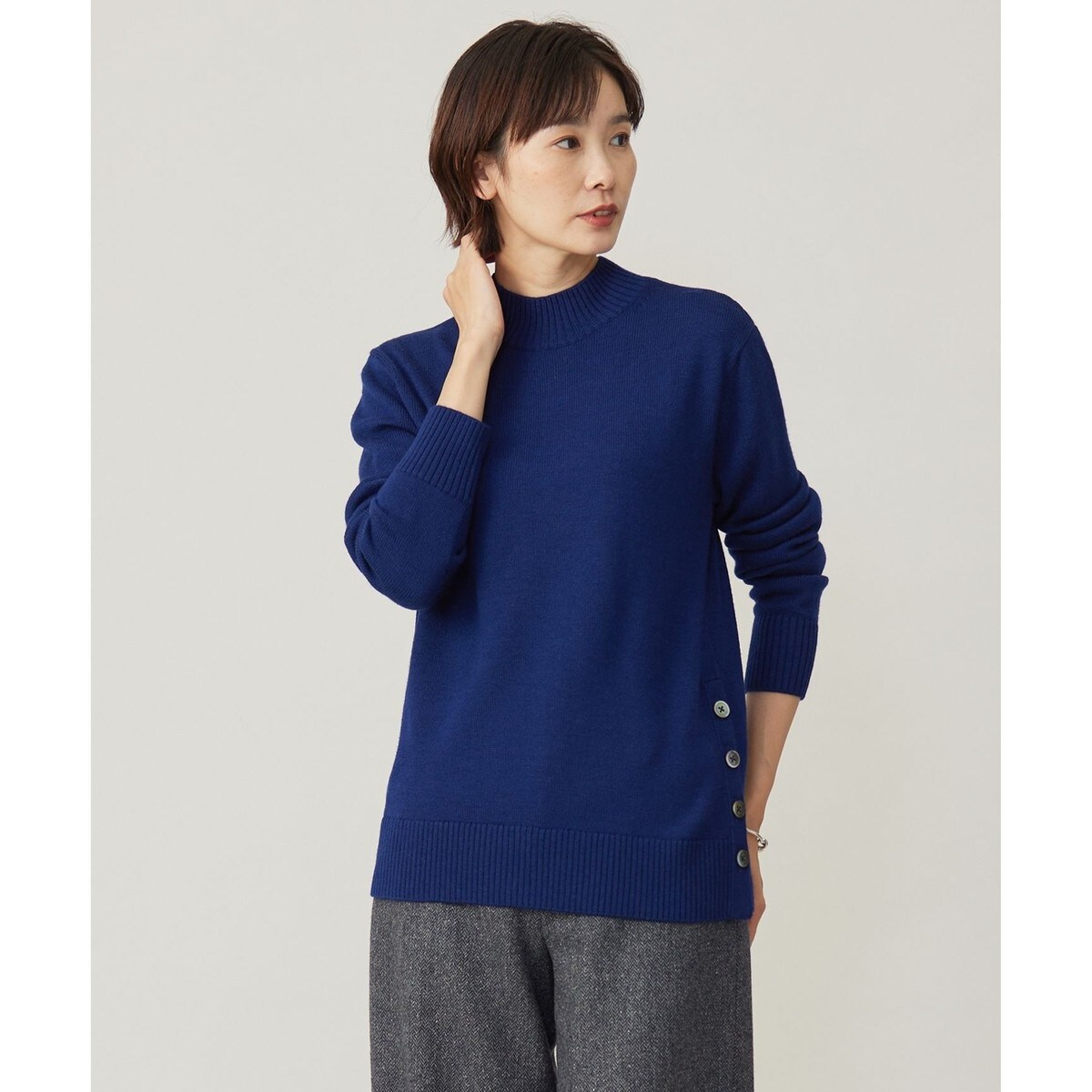 【WEB限定カラーあり・洗える】CLEAR WOOL BLEND ニット