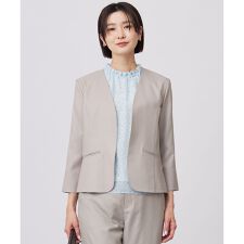【セットアップ対応・洗える・UVケア・吸水速乾】OXIJEWELストレッチ ノーカラー ジャケット