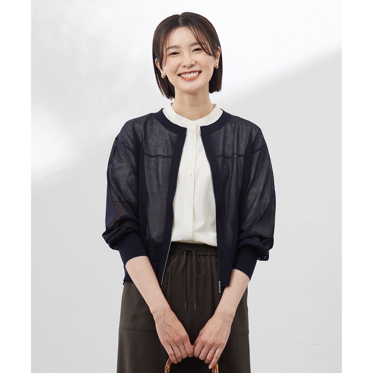 中村アンさん着用】ライトタッサー フーデットジャケット(番号2D34