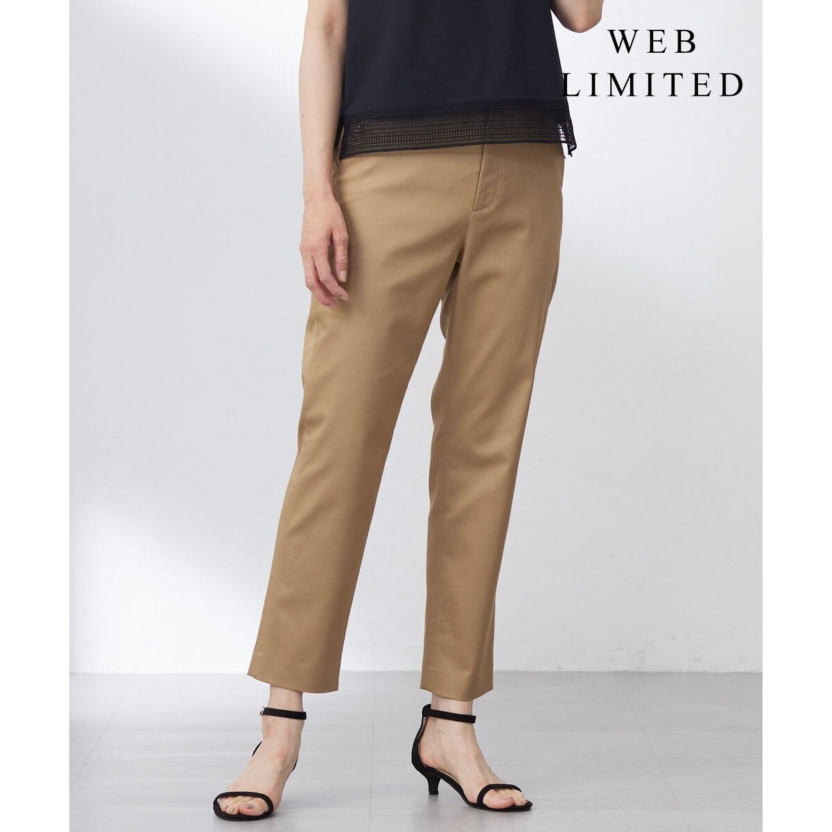 963 新品訳 ジェイプレス Jプレス ストレッチ ステムテーパード パンツ86 ストレッチ】トリコチン ステムテーパードパンツ｜ジェイ