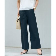 【洗える・吸水速乾】DRYライトサッカー ワイド パンツ