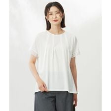 【洗える・接触冷感】プレーティングジャージー フレア カットソー