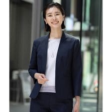 【セットアップ対応・洗える・撥水】コットンFITTY ノーカラー ジャケット