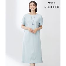【WEB限定カラーあり・洗える】コットンスムース ドルマンスリーブ ワンピース