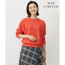 【WEB限定カラーあり・洗える・抗菌防臭】COTTON POLYESTER ドルマンスリーブ ニット