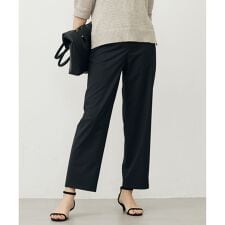 【洗える】SOFTシャンブレー テーパード パンツ