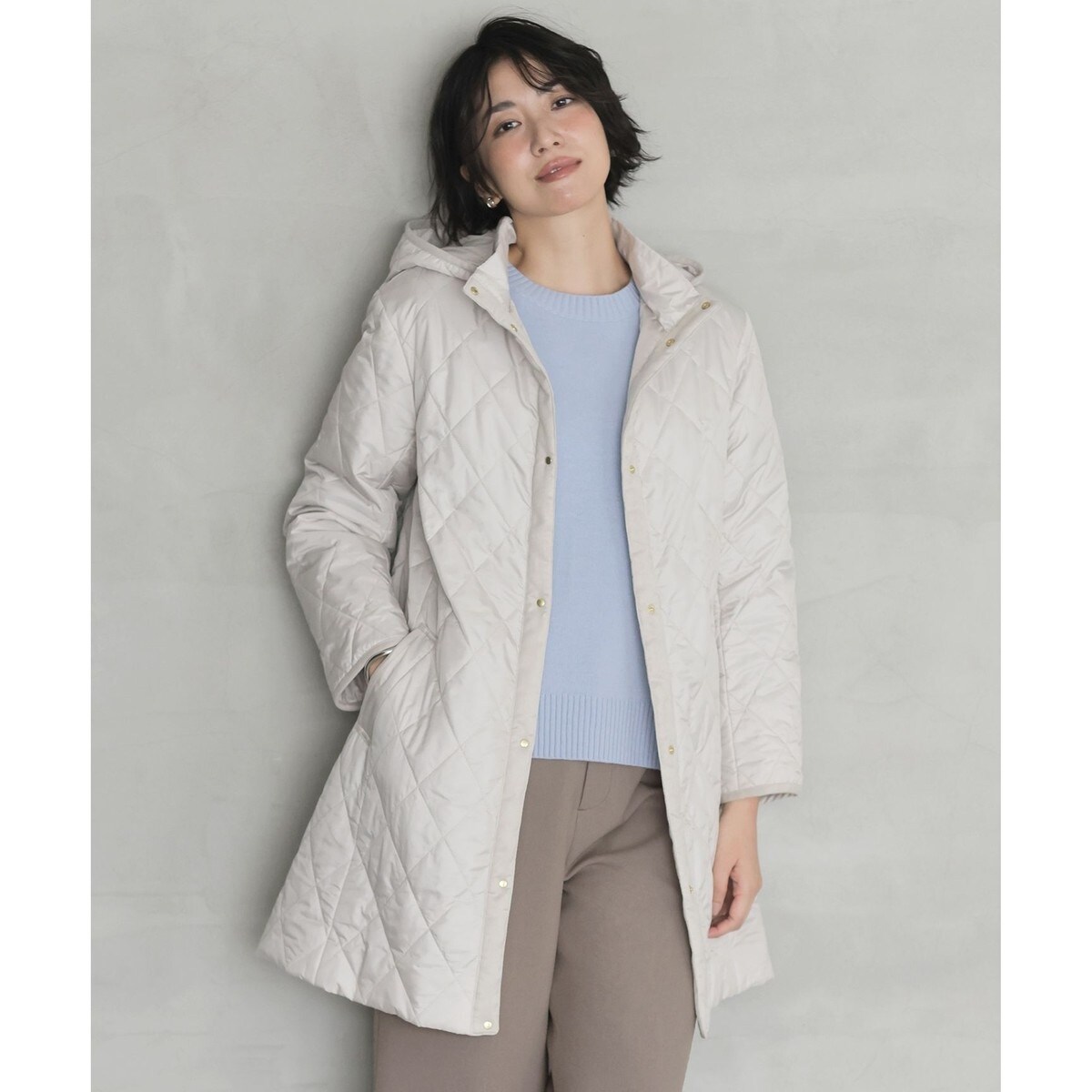 一部カラーWEB限定》ボンディングフーデッドブルゾン | イエナ(IENA