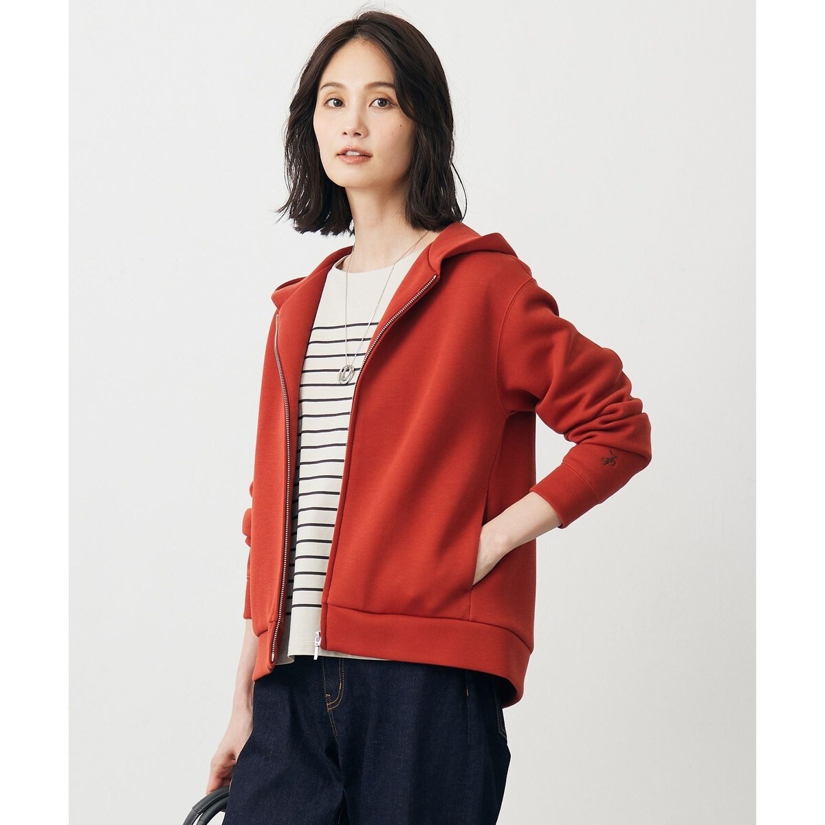 刺繍ショートパーカー | グレースコンチネンタル(GRACE