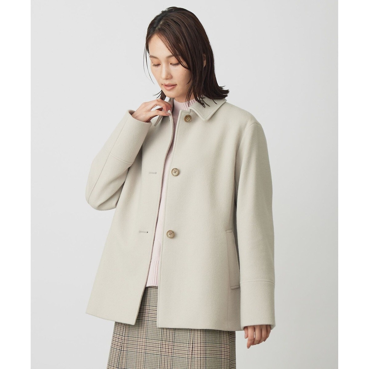 スーパー160ダブルフェイスステンカラーコート | イエナ(IENA