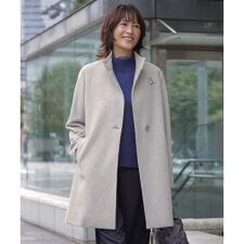 ショートビーバー スタンドカラー コート