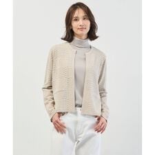 ジャガード ニット ジャケット