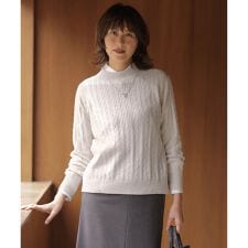 WOOL BLEND AIR ハイネック ニット