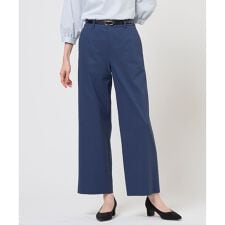 セルロースリネンストレッチ セミワイド パンツ