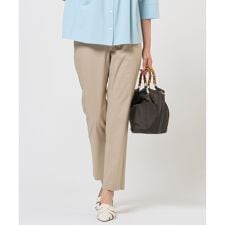 【WEB限定カラーあり】セルロースリネンストレッチ テーパード パンツ