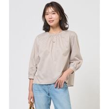 ストライプジャカード ラウンドネック カットソー