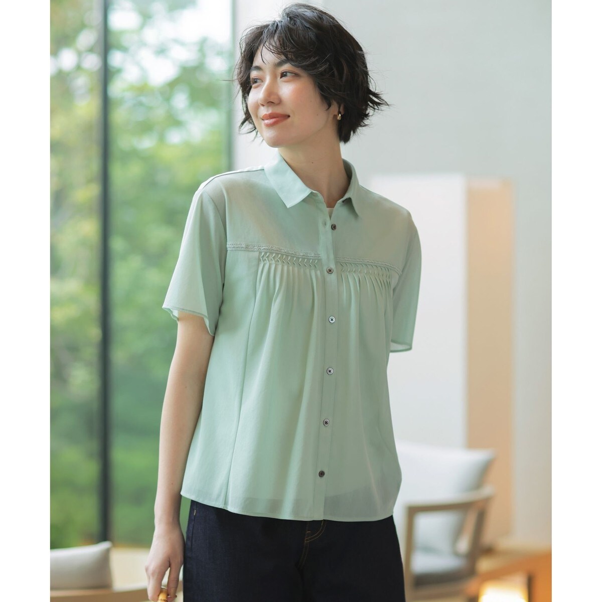 シアードライトリコット シャツライク カットソー | Jプレス(J.PRESS 