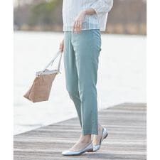 【洗える】ＴＲシャークスキン　テーパードパンツ