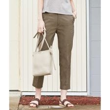 【洗える】サテンストレッチ　パンツ