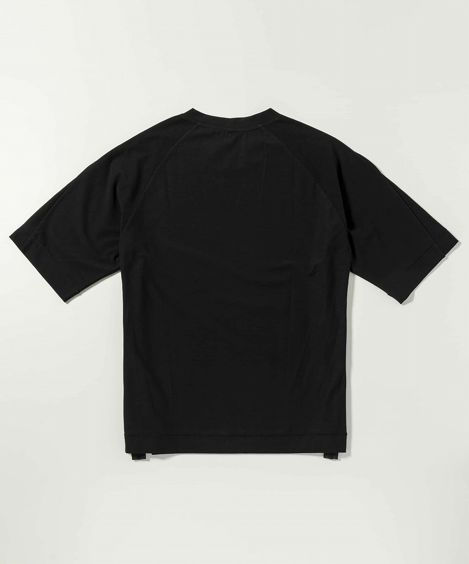 C DIEM(カルペディエム) サイドラインスラブ半袖Tシャツ | シー