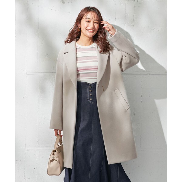 人気のファッションブランド！ Bellandi】バージンウール チェスターコート ジャケット・アウター