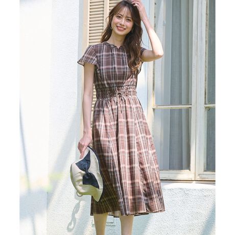 洗える】シアーチェック ワンピース | エニィスィス(any SiS) | マルイ  