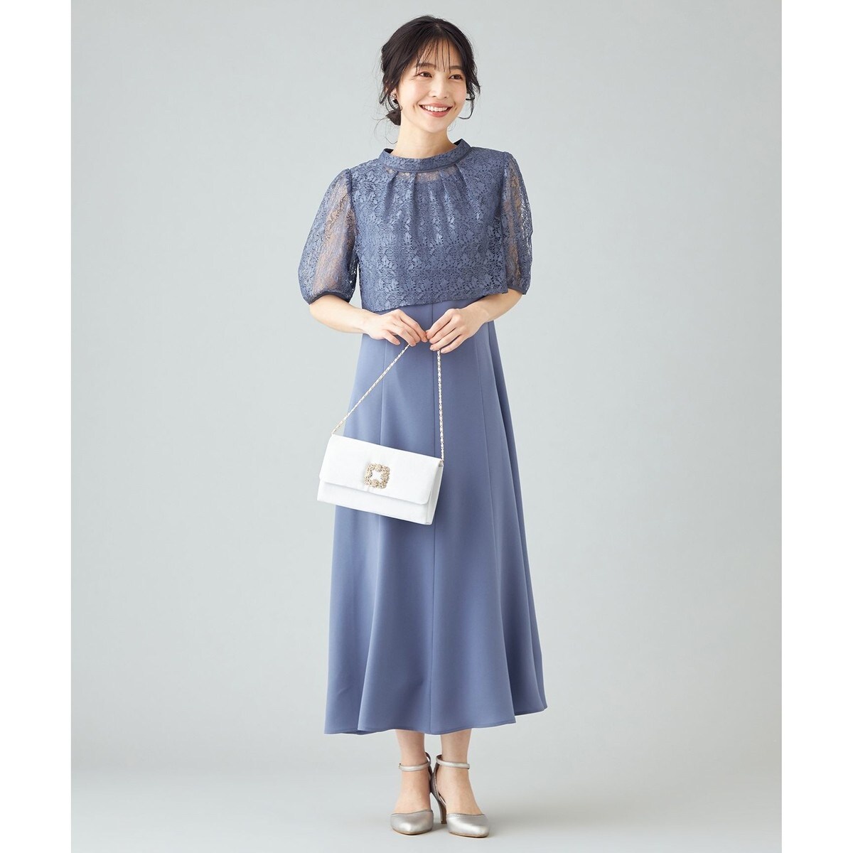 セール】【Lily Calin】レーストップス×マーメイド ドレス
