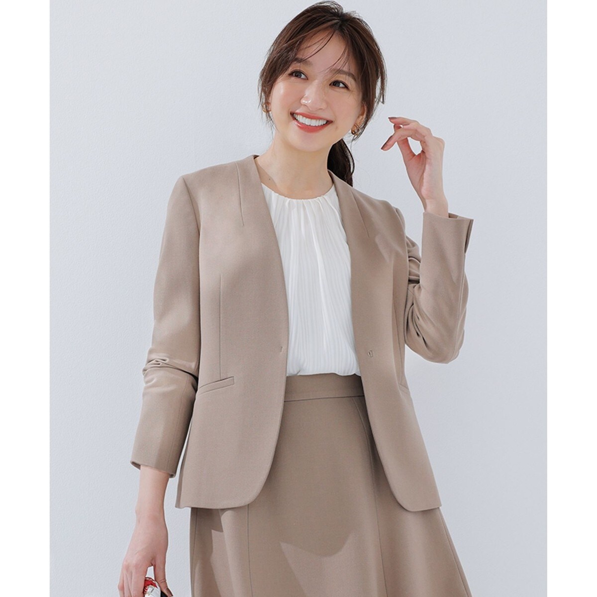 新品【セットアップ】サーモ2WAYストレッチ ジャケット・スカート セットアップ対応】サーモ2WAYストレッチ ジャケット