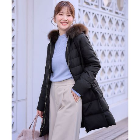 洗える】リッチファーフードロング ダウン | エニィスィス(any SiS  