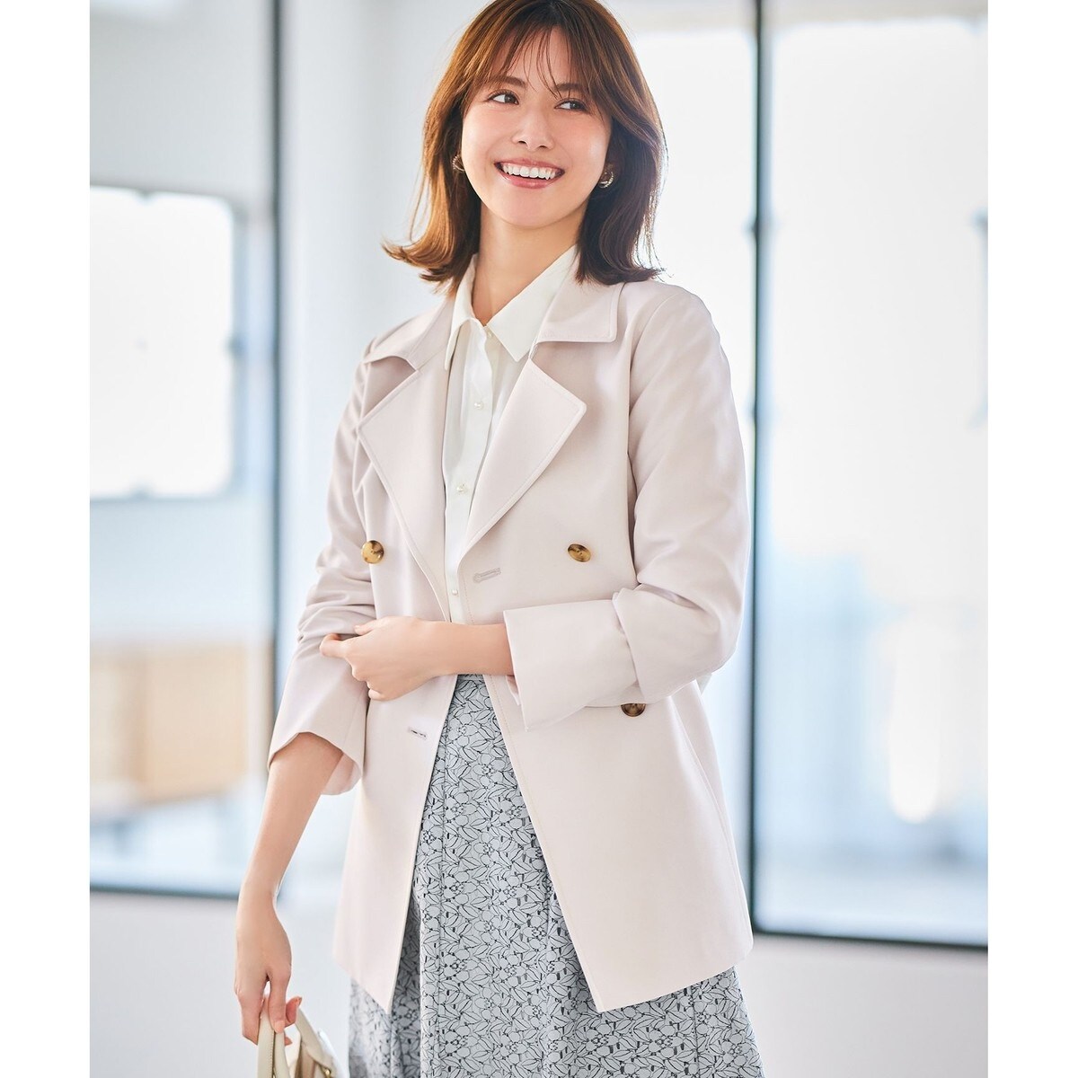 【1度着用のみ】【完売品】Sonny Label 撥水ショートトレンチコート 撥水ショートトレンチコート （トレンチコート）｜Sonny Label