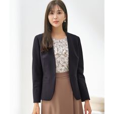 【保温効果/ストレッチ】シリーズ累計13万枚突破！ビューティサーモ ノーカラージャケット