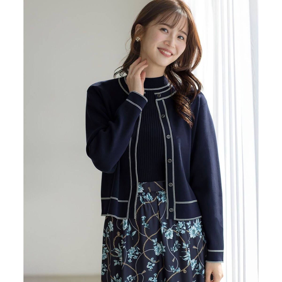 洗える】オーガニックコットン ロングカーディガン | 23区(23KU
