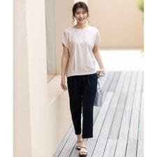 【接触冷感・吸水速乾・UVカット】サラキレイ テーパードパンツ