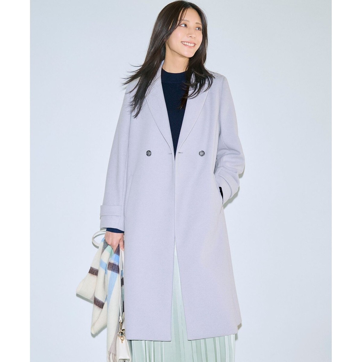 【未使用】 SOV. ウールライク ボンディング チェスター コート セール】 ウールライクレディ チェスターコート （その他アウター）｜S