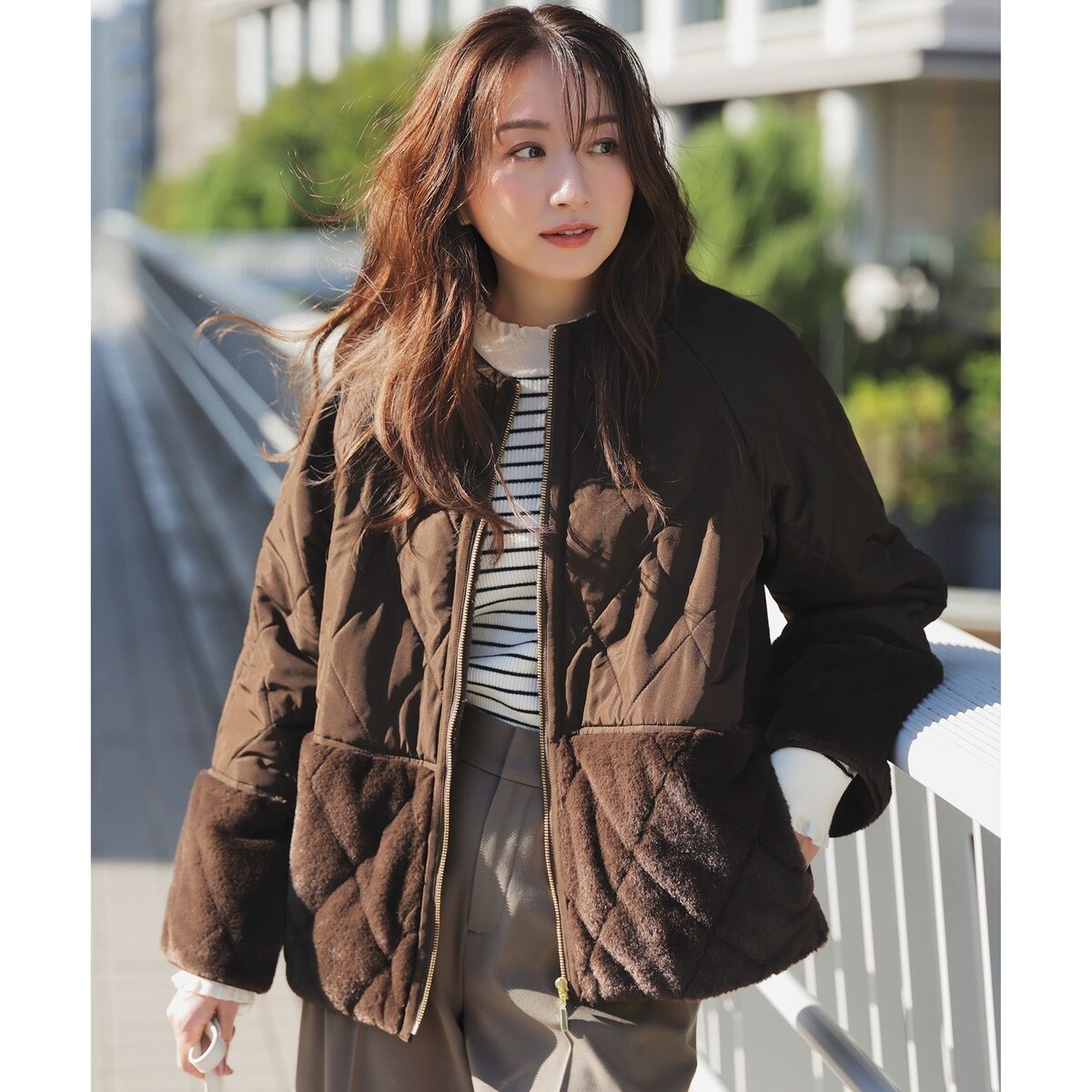 お嬢さんワッフルフレアコート | ノエミー(NOEMIE) | マルイ