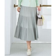プリーツ切替 スカート