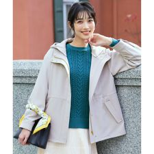 【2WAY】エレカジストレッチ フーデットハーフ アウター