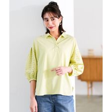 レースパフスリーブ シャツ
