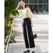 【2WAY】サスペンダー付き ワイドパンツ